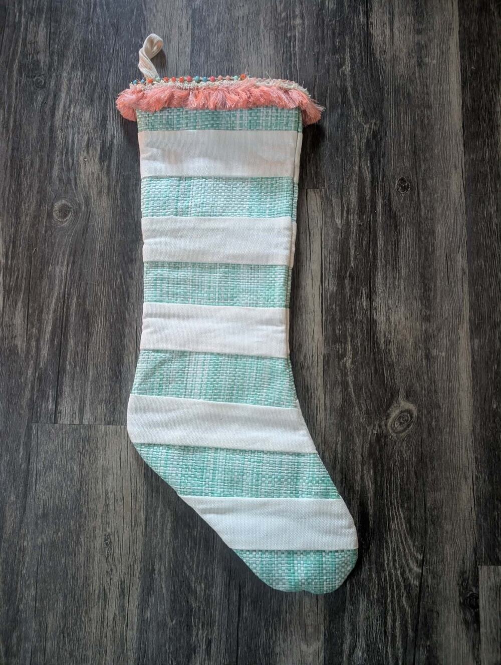 Trimsetter By Dillard's 21” Long Christmas Stockings Striped Holiday Decor
